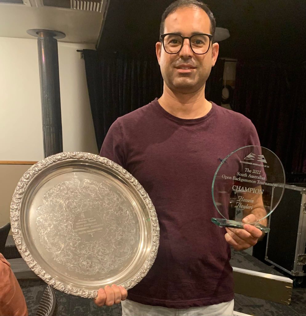 Hossein Haydari, winner of the 2022 SA Open.